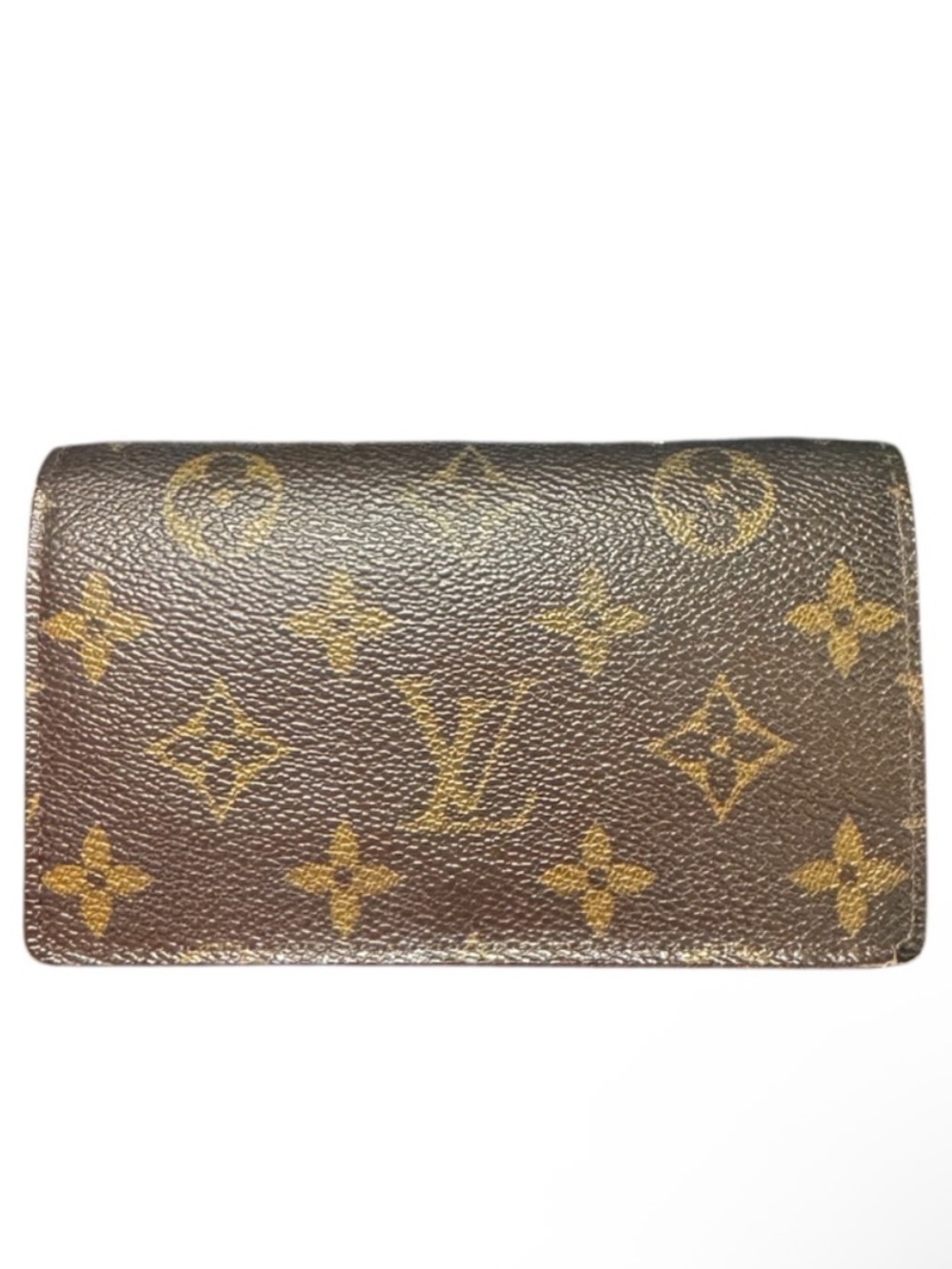 GUC Louis Vuitton Monogram Canvas Wallet in Brown and Gold